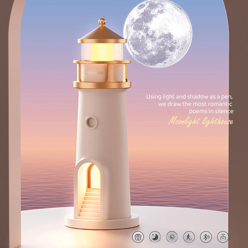 Viral Moon Projection Lighthouse